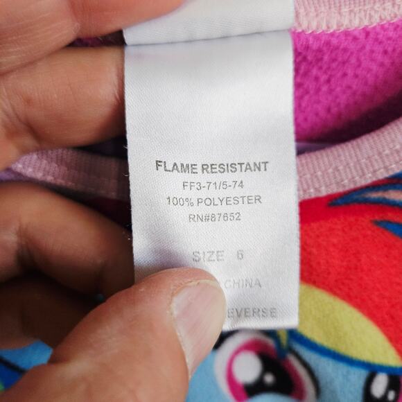 My Little Pony Kids Size S All Over Print Sweater Pink Comfy Loungewear Pajama - Picture 5 of 5